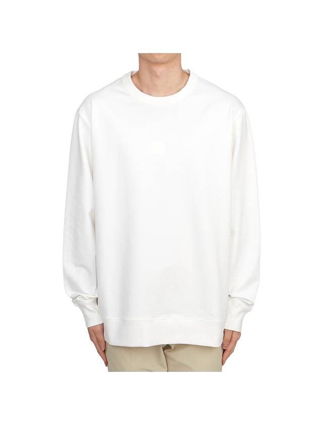 Metropolis Series Stretch Fleece Logo Sweatshirt White - CP COMPANY - BALAAN 2