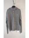 Triomphe Wool Zip-Up Hoodie Medium Grey - CELINE - BALAAN 1