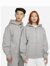 NRG Solo Swoosh Hooded Jacket Dark Grey Heather - NIKE - BALAAN 2