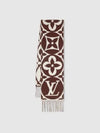 LV Medallion Scarf Brown - LOUIS VUITTON - BALAAN 2