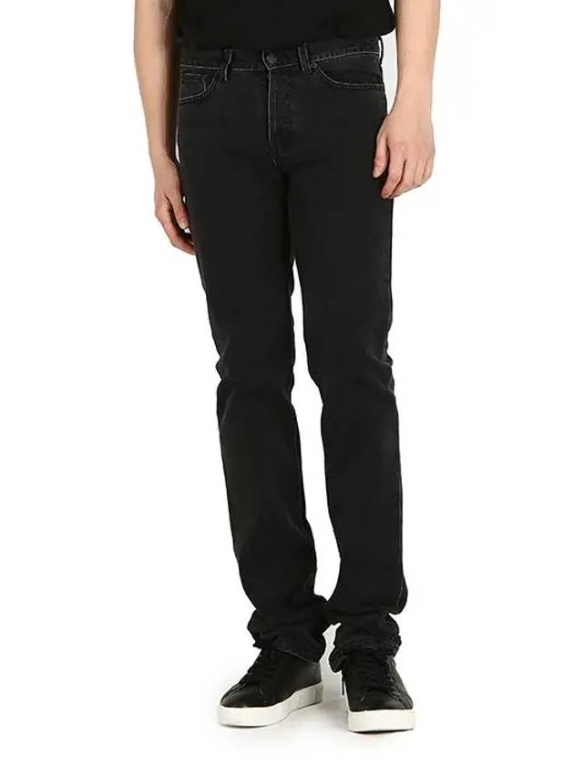 Black washed denim slim pants 1355610466001 - GIVENCHY - BALAAN 2