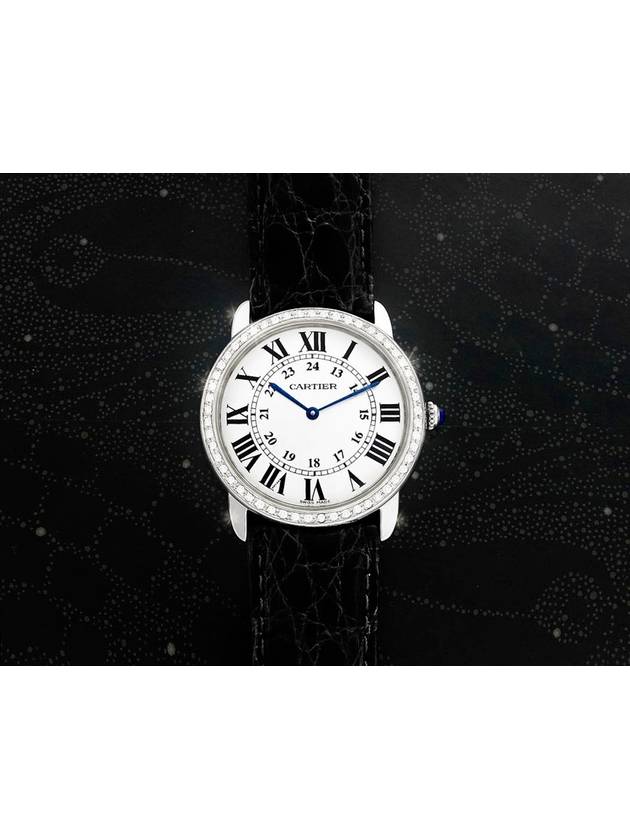 Ronde Solo Bezel Diamond Women s Quartz Watch - CARTIER - BALAAN 2