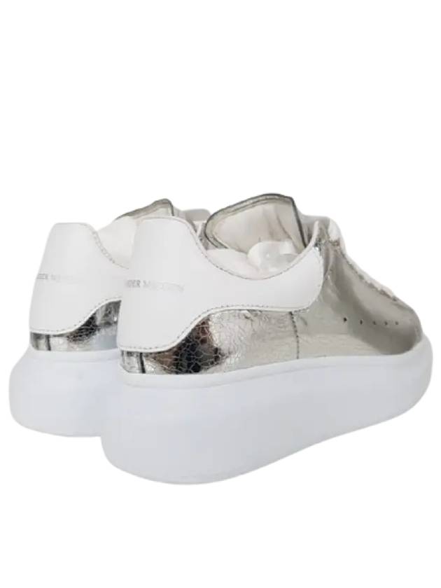 Women's Glitter Oversole Sneakers Silver - ALEXANDER MCQUEEN - BALAAN.