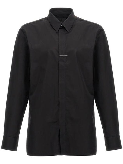 Classic Fit Poplin Long Sleeve Shirt Black - GIVENCHY - BALAAN 2