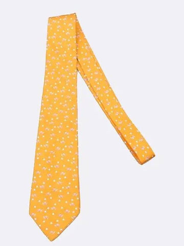 Ferragamo Orange Tie Fashion Accessories - SALVATORE FERRAGAMO - BALAAN 1