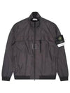 Compass Badge Pleated Windbreaker Grey - STONE ISLAND - BALAAN 2