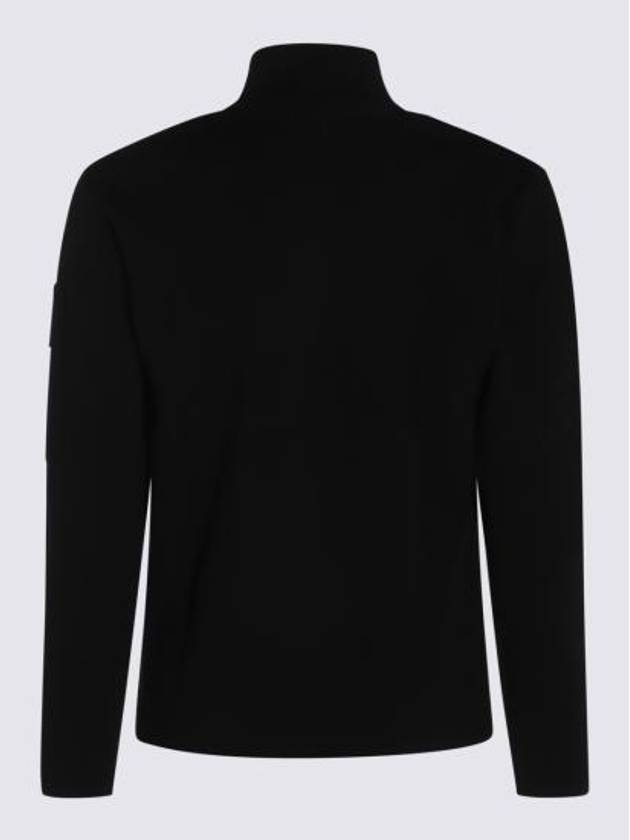 Extra Fine Zipper Cardigan Black - CP COMPANY - BALAAN 3