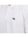 Slim Fit Organic Cotton Polo Shirt White - DIESEL - BALAAN 9