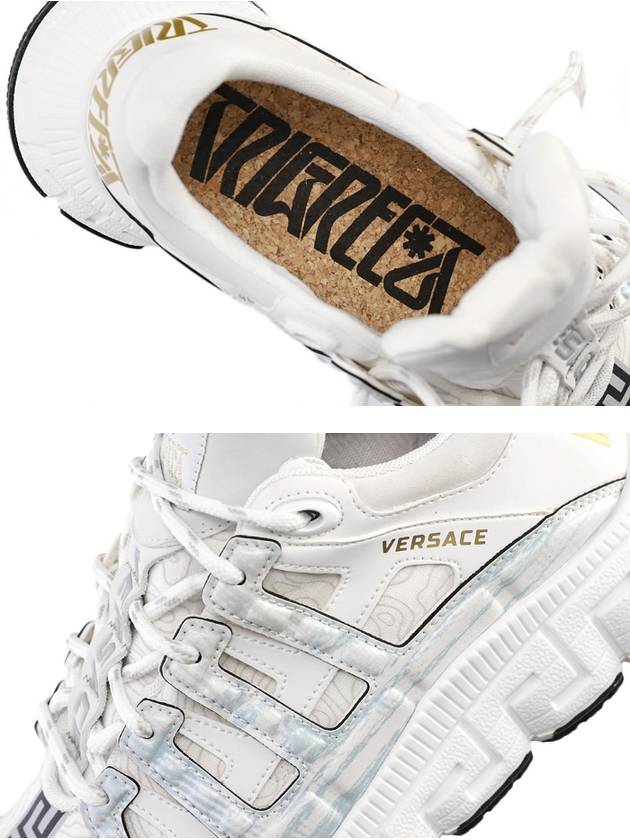 Men's Trigreca Sneakers White - VERSACE - BALAAN.