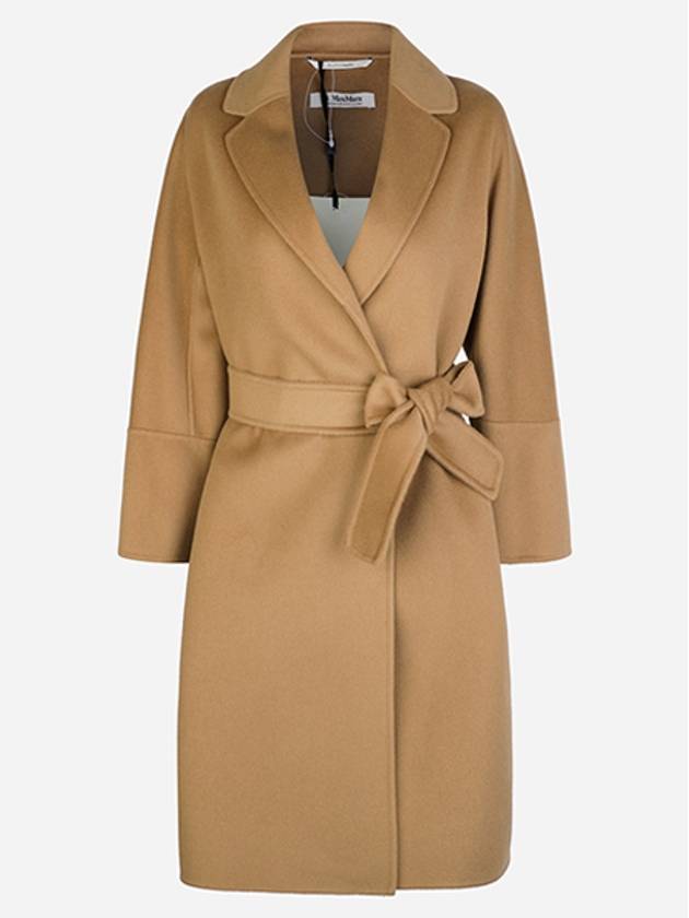 2429016111600 045 Arona Virgin Wool Coat Camel - MAX MARA - BALAAN 1