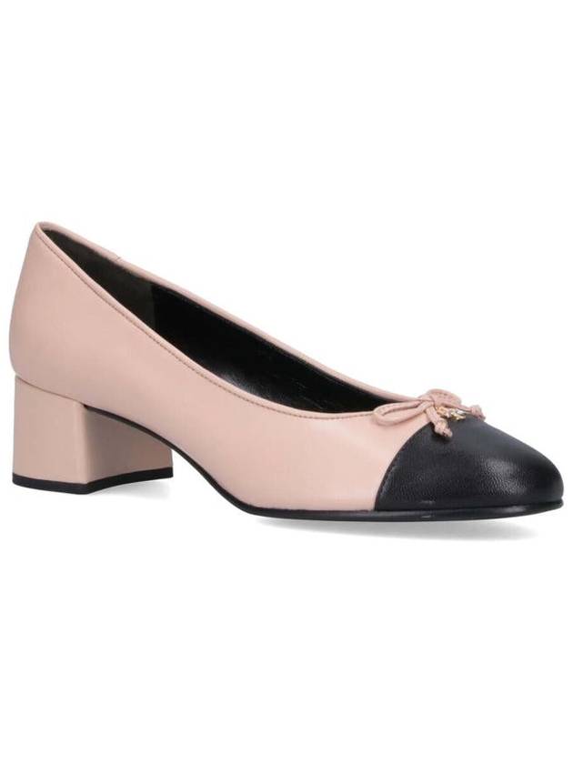 Women's Cap Toe Two-tone Leather Pumps Rose Pink - TORY BURCH - BALAAN 3