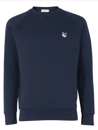 Grey Fox Head Patch Classic Sweatshirt Navy - MAISON KITSUNE - BALAAN 2