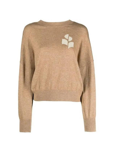 Marisance Crew Neck Wool Knit Top Beige - ISABEL MARANT ETOILE - BALAAN 1