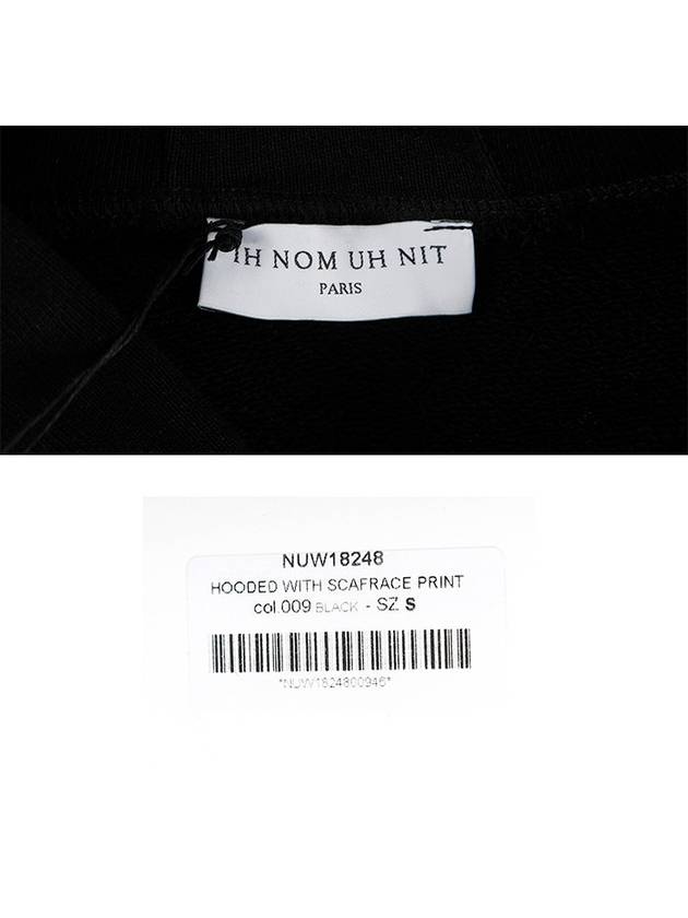 NUW18248 009 FILM print black hoodie - IH NOM UH NIT - BALAAN 7