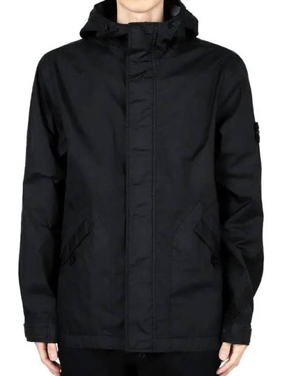 Membrana 3L TC Breathable Water-Resistant Hooded Jacket Black - STONE ISLAND - BALAAN 2