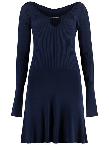 Jacquemus Pralu Knit Mini-Dress - JACQUEMUS - BALAAN 1