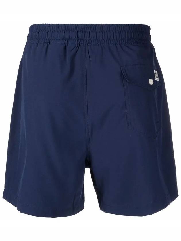 Men's Embroidered Red Logo Swim Shorts Navy - POLO RALPH LAUREN - BALAAN 4