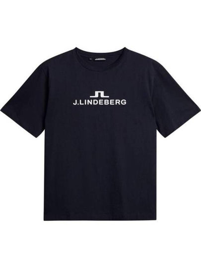 Alpha Short Sleeve T-Shirt Navy - J.LINDEBERG - BALAAN 2