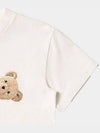 Kids Teddy Bear Printing Short Sleeve T Shirt White PBAA001F21JER001 0160 - PALM ANGELS - BALAAN 4