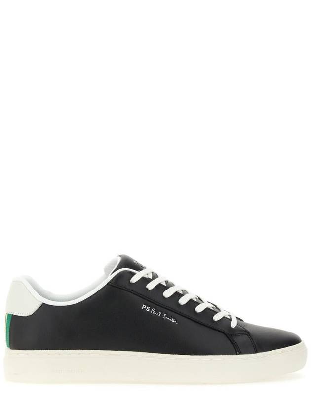 Rex Stripe Logo Low Top Sneakers Black - PAUL SMITH - BALAAN 2