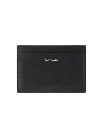 Color Block Leather Card Holder Black 271891 - PAUL SMITH - BALAAN 1