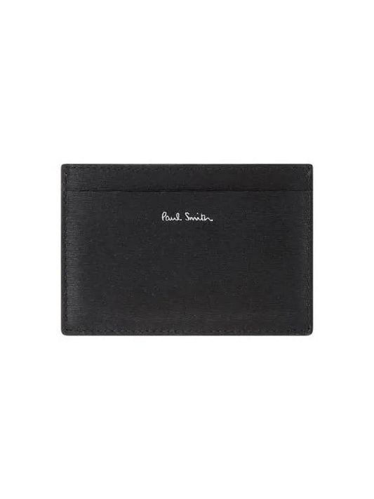 30 9 29 Color Block Leather Card Holder Black 271891 - PAUL SMITH - BALAAN 1