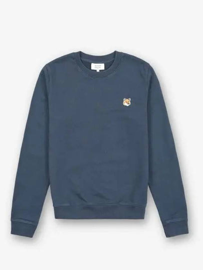 Fox Head Patch Regular Sweatshirt Ink Blue - MAISON KITSUNE - BALAAN 2