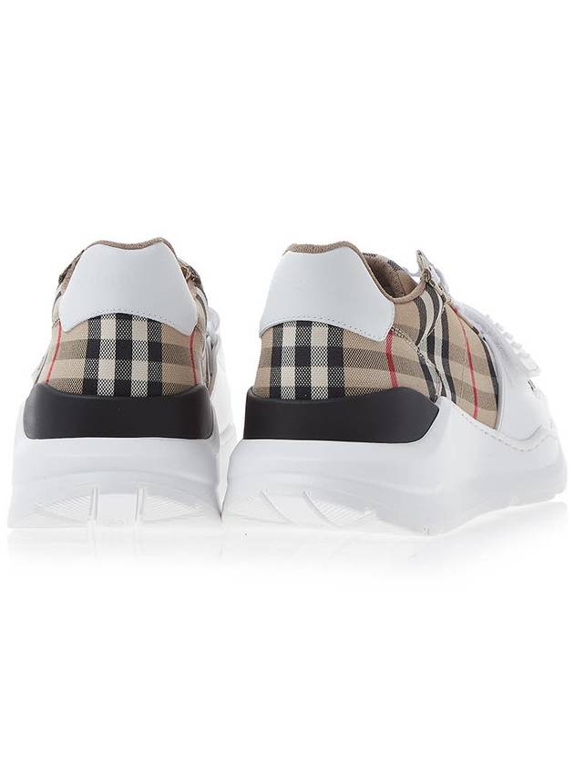 Vintage Check Suede Leather Sneakers Archive Beige - BURBERRY - BALAAN 5