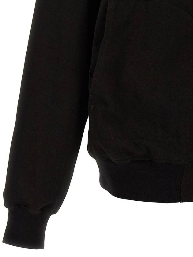 Rick Owens Black Cotton Sweatshirt - RICK OWENS - BALAAN 4