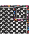 Skull Print Scarf Black - ALEXANDER MCQUEEN - BALAAN 1