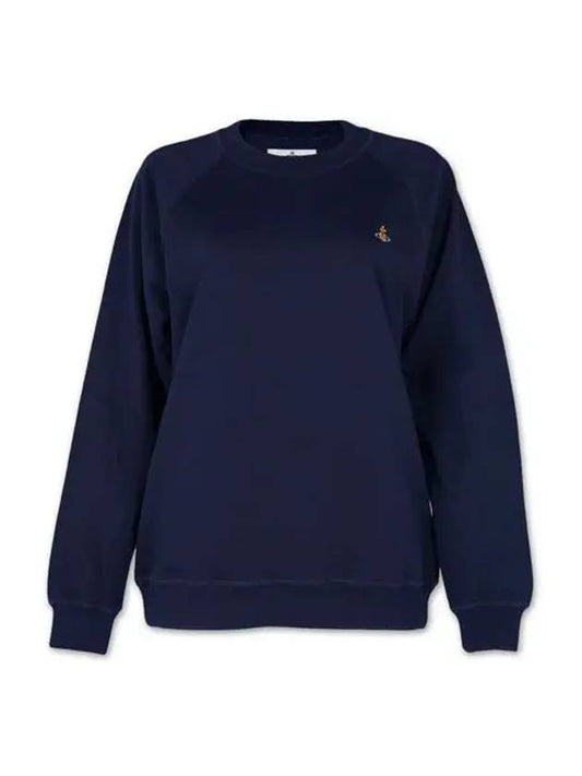 Men's ORB Logo Nagrang Sweatshirt Navy - VIVIENNE WESTWOOD - BALAAN.