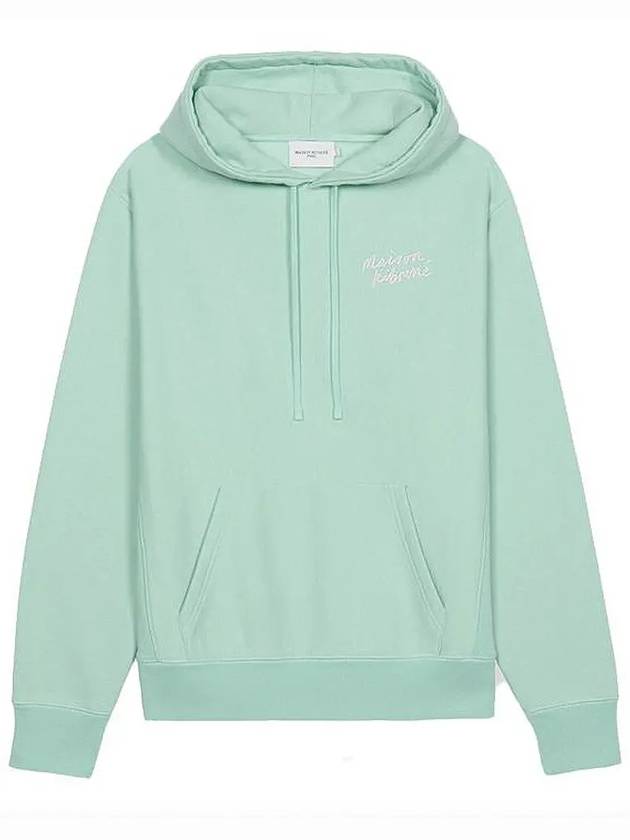 Mini Handwriting Loose Cotton Hoodie Mist Green - MAISON KITSUNE - BALAAN 2