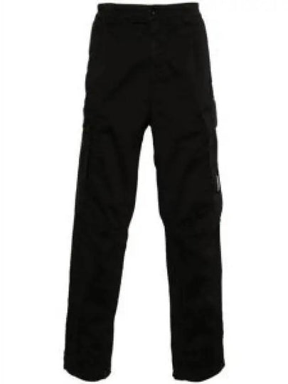 Stretch Sateen Loose Cargo Straight Pants Black - CP COMPANY - BALAAN 2