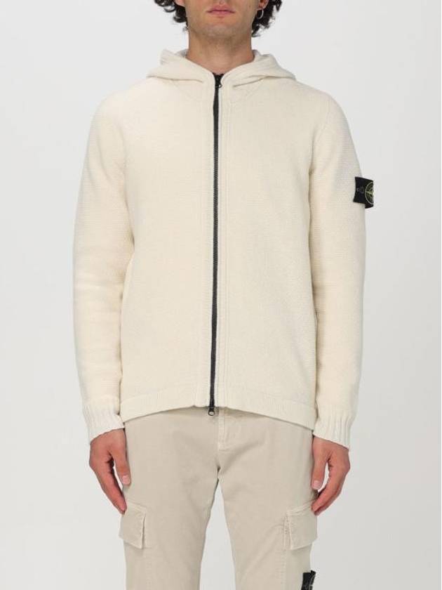 Stone Island Sweater 8115567A3 V0099 Beige - STONE ISLAND - BALAAN 1