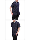 Denim Cotton Short Sleeve Shirt Navy - Nº 21 - BALAAN 3