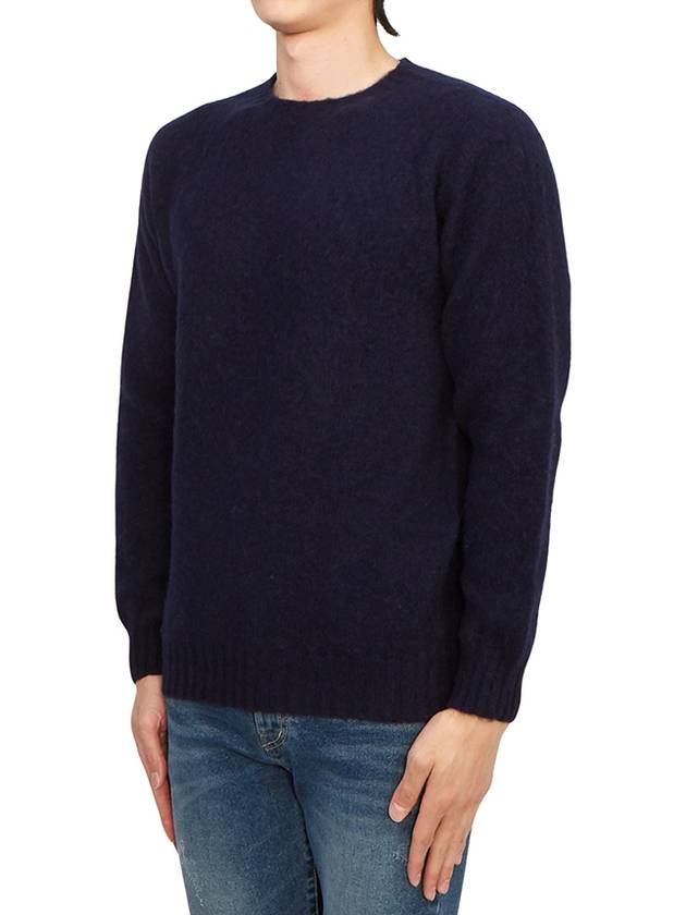 Shaggy Dog Men's Knit M3834 7 NEW NAVY - HARLEY OF SCOTLAND - BALAAN 2