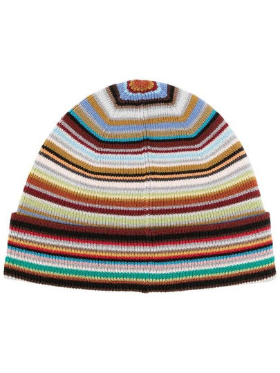 Pattern Intarsia Knit Virgin Wool Beanie M1A383PTL541 - PAUL SMITH - BALAAN 2