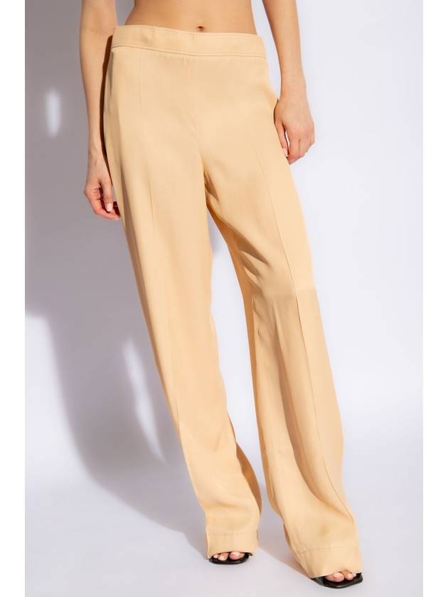 JIL SANDER Wide Leg Trousers, Women's, Beige - JIL SANDER - BALAAN 3