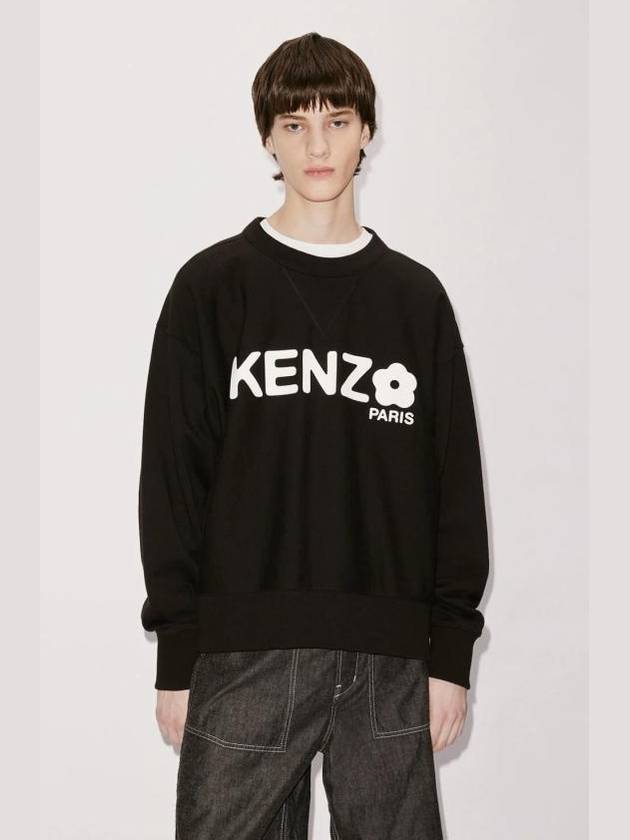 Bokeh Flower 2 0 Sweatshirt Black - KENZO - BALAAN 7