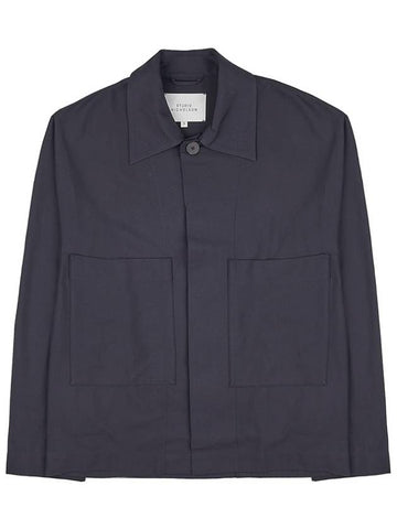 Best Shirt Jacket BESTE SNM 996 DARKEST NAVY - STUDIO NICHOLSON - BALAAN 1