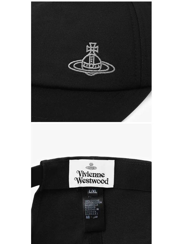 Embroidered ORB Logo Classic Ball Cap Black - VIVIENNE WESTWOOD - BALAAN 5