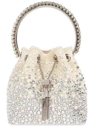 Jimmy Choo Handbag Bon Bon, Women's, Cream - JIMMY CHOO - BALAAN 1