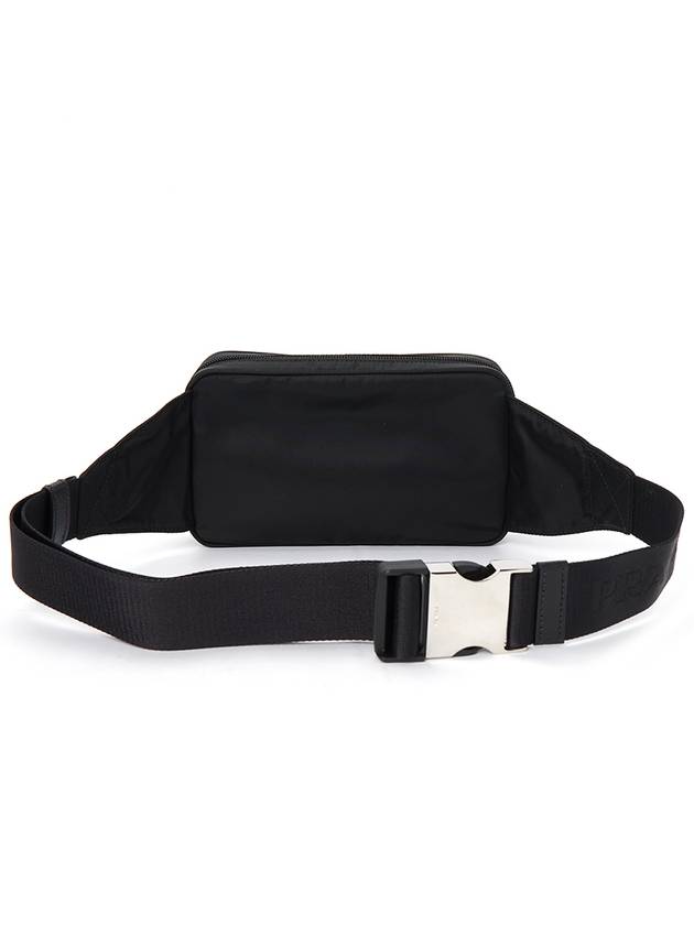 Re-Nylon And Saffiano Leather Belt Bag Black - PRADA - BALAAN 4