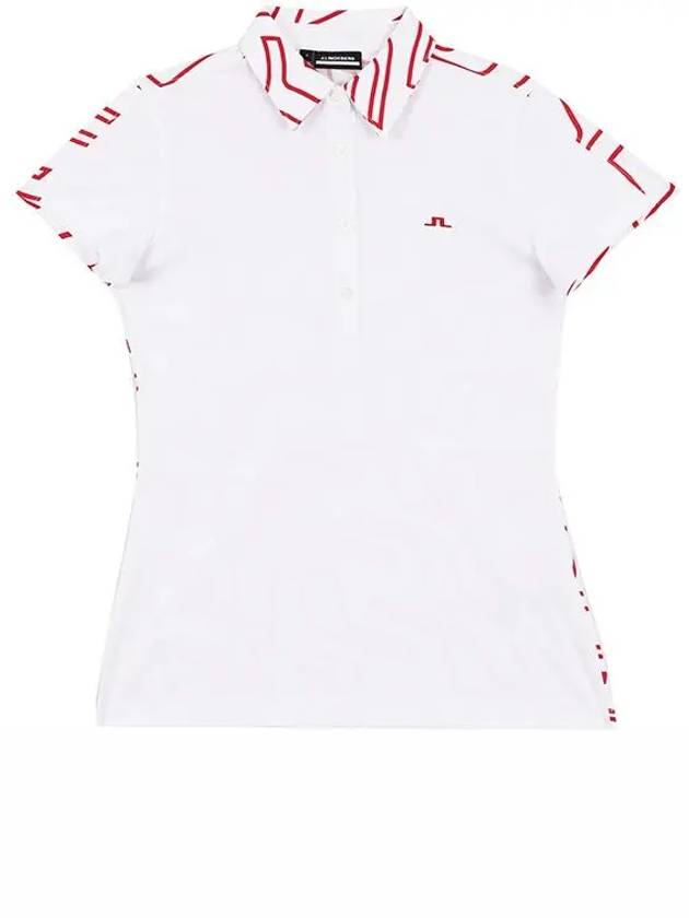 Women's Cara Polo Short Sleeve T-Shirt White - J.LINDEBERG - BALAAN 3