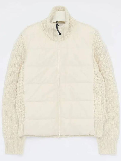 patch logo wool cashmere mix high neck padded women s jacket 9B00043 M4281 034 - MONCLER - BALAAN 2