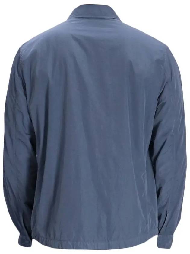 Chrome-R Lens Over Long Sleeve Shirt Blue - CP COMPANY - BALAAN 4