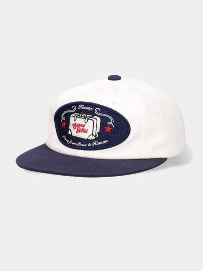 Grand Hotel Luggage Ball Cap Cream Navy - KINETO - BALAAN 2