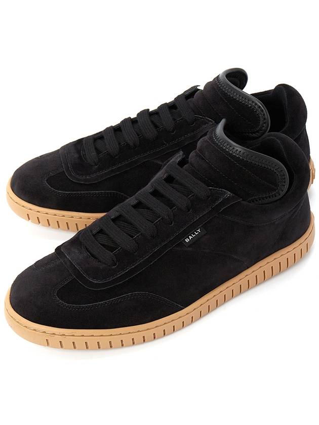 Farrell suede low-top sneakers black - BALLY - BALAAN 2