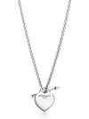 Lovestruck Heart Tag Pendant Necklace Silver - TIFFANY & CO. - BALAAN 4