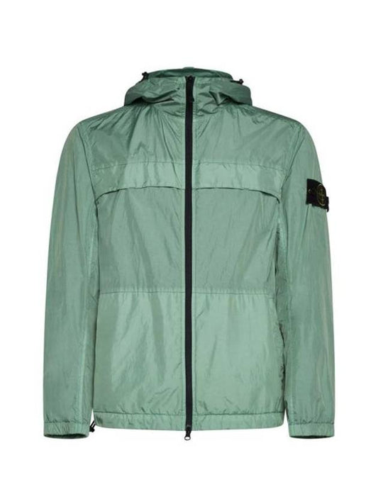 Crinkle Reps Hooded Jacket Light Green - STONE ISLAND - BALAAN 1